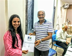 ON WORLD YOGA DAY AT MUMBAI UNIVERSITY- AS A PRESENTER